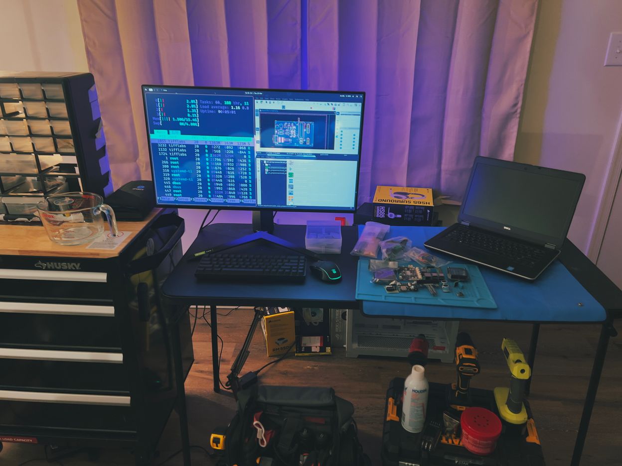 Close up Photo of my lab setup